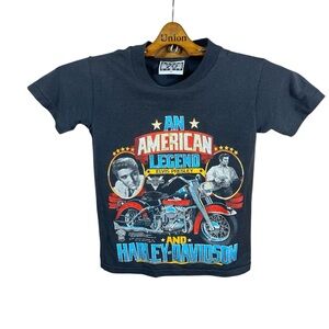 Elvis Presley & Harley Davidson Mens/ Unisex Graphic Short Sleeve T-Shirt Size M